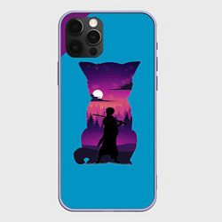 Чехол для iPhone 12 Pro Gintama Гинтама, цвет: 3D-светло-сиреневый