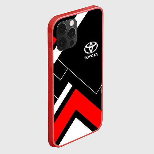 Чехол iPhone 12 Pro Toyota / 3D-Красный – фото 2