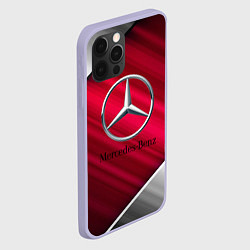 Чехол для iPhone 12 Pro MERCEDES BENZ S, цвет: 3D-светло-сиреневый — фото 2