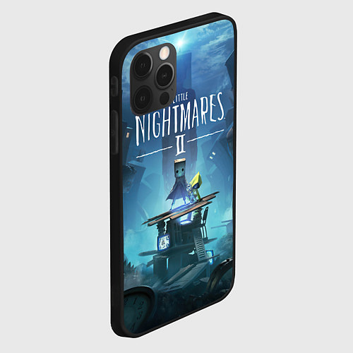 Чехол iPhone 12 Pro Little Nightmares 2 / 3D-Черный – фото 2