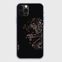 Чехол для iPhone 12 Pro Атака Титанов, цвет: 3D-светло-сиреневый