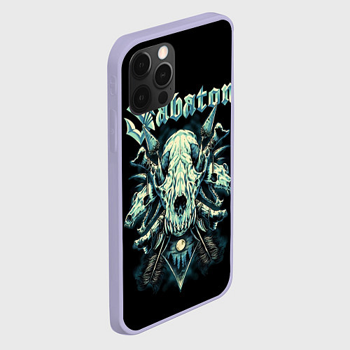 Чехол iPhone 12 Pro Sabaton / 3D-Светло-сиреневый – фото 2