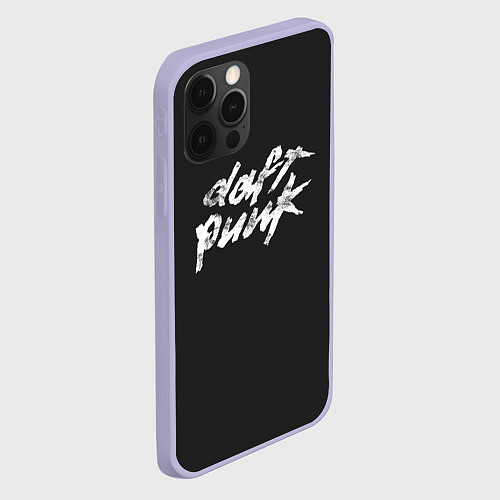 Чехол iPhone 12 Pro Daft Punk / 3D-Светло-сиреневый – фото 2
