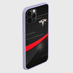 Чехол для iPhone 12 Pro TESLA ABSTRACT ТЕСЛА СПОРТ, цвет: 3D-светло-сиреневый — фото 2