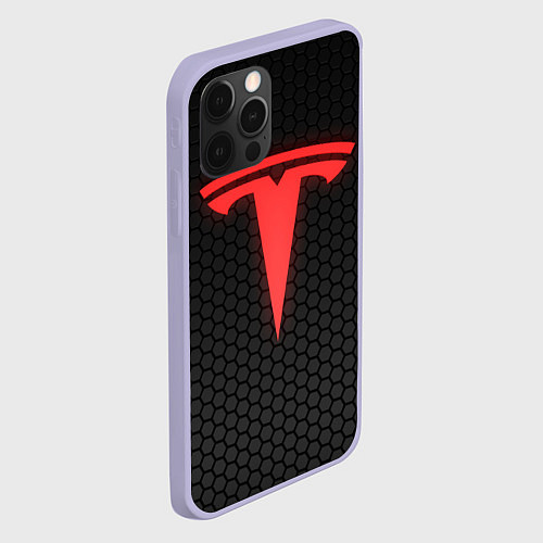 Чехол iPhone 12 Pro NEON TESLA НЕОН ТЕСЛА / 3D-Светло-сиреневый – фото 2