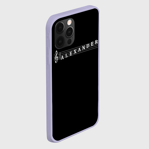 Чехол iPhone 12 Pro Alexander / 3D-Светло-сиреневый – фото 2