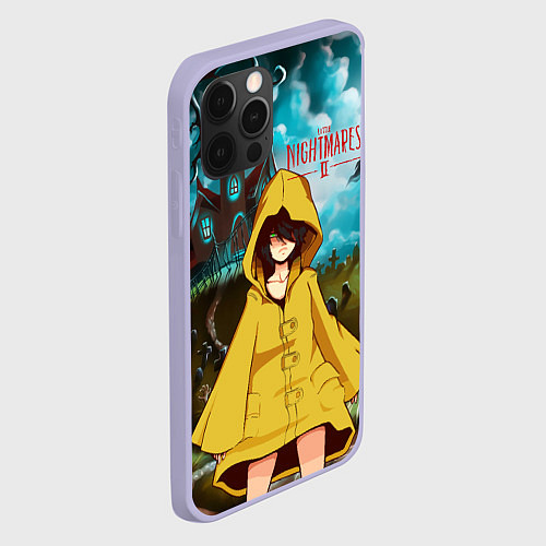 Чехол iPhone 12 Pro Little Nightmares 2 / 3D-Светло-сиреневый – фото 2