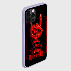 Чехол для iPhone 12 Pro Rock & Roll, цвет: 3D-светло-сиреневый — фото 2