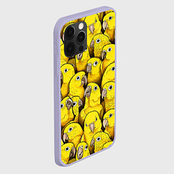 Чехол для iPhone 12 Pro Попугаи, цвет: 3D-светло-сиреневый — фото 2