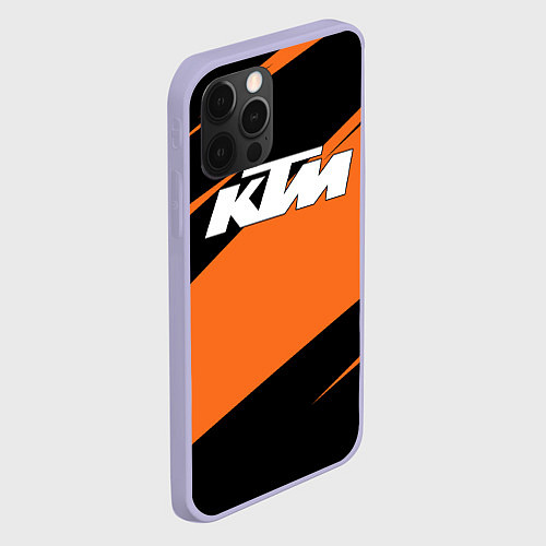 Чехол iPhone 12 Pro KTM КТМ / 3D-Светло-сиреневый – фото 2