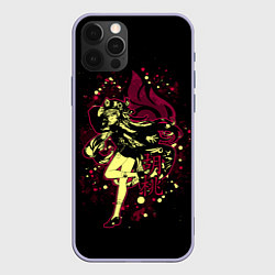 Чехол для iPhone 12 Pro GENSHIN IMPACT, ХУ ТАО, цвет: 3D-светло-сиреневый
