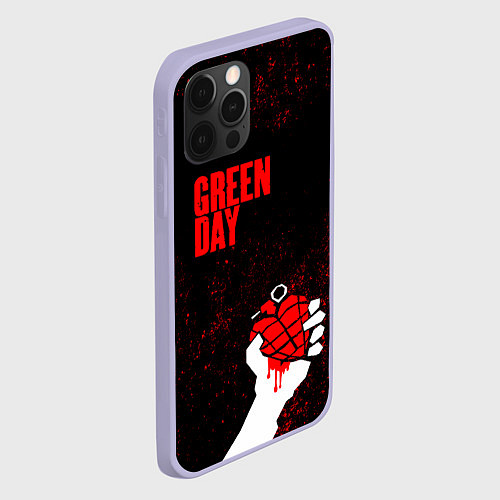 Чехол iPhone 12 Pro Green day / 3D-Светло-сиреневый – фото 2