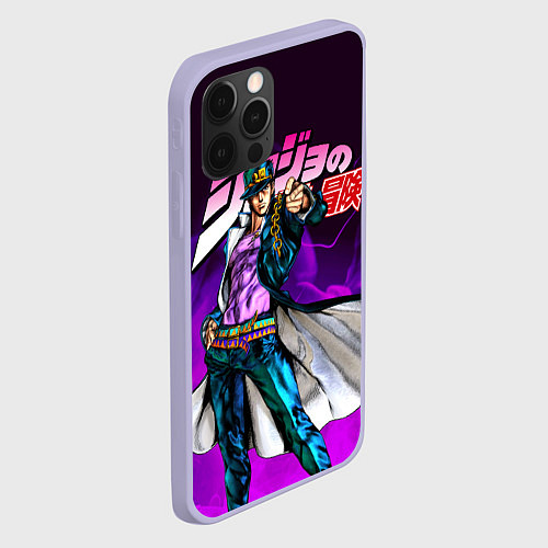 Чехол iPhone 12 Pro JOJOS BIZARRE ADVENTURE / 3D-Светло-сиреневый – фото 2