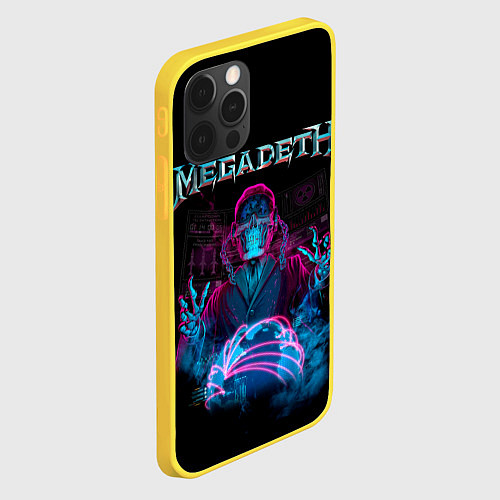 Чехол iPhone 12 Pro MEGADETH / 3D-Желтый – фото 2