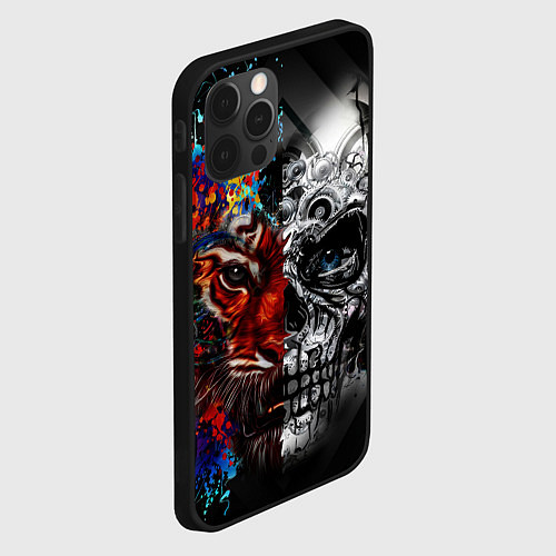 Чехол iPhone 12 Pro TIGER / 3D-Черный – фото 2