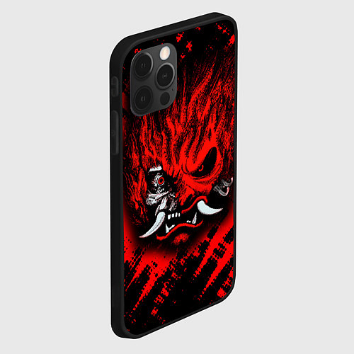 Чехол iPhone 12 Pro SAMURAI KEANU REEVES RED / 3D-Черный – фото 2