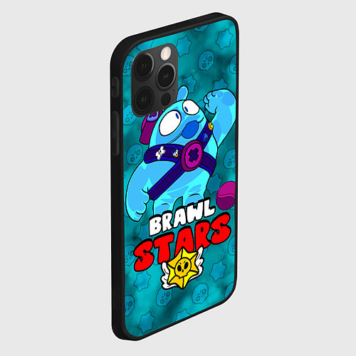 Чехол iPhone 12 Pro Brawl StarsSqueak / 3D-Черный – фото 2