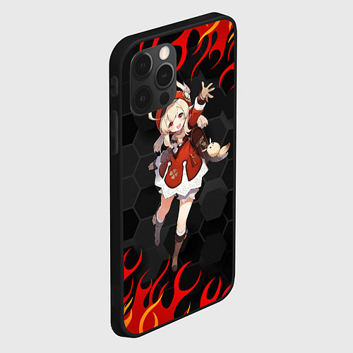 Чехол iPhone 12 Pro Genshin Impact - Klee / 3D-Черный – фото 2