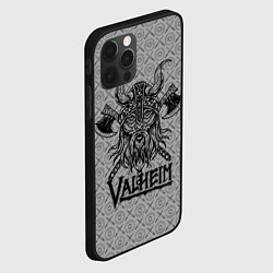 Чехол для iPhone 12 Pro Valheim Viking dark, цвет: 3D-черный — фото 2