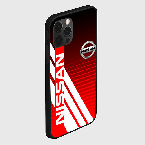 Чехол iPhone 12 Pro NISSAN НИССАН СПОРТ / 3D-Черный – фото 2