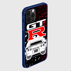 Чехол для iPhone 12 Pro NISSAN GT-R НИССАН GTR, цвет: 3D-тёмно-синий — фото 2