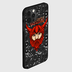 Чехол для iPhone 12 Pro Valheim красный викинг, цвет: 3D-черный — фото 2