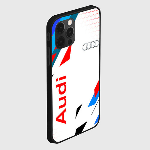 Чехол iPhone 12 Pro AUDI АУДИ SPORT / 3D-Черный – фото 2