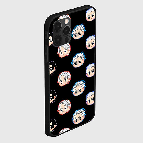 Чехол iPhone 12 Pro DMC Pattern / 3D-Черный – фото 2