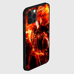 Чехол для iPhone 12 Pro Данте в огне, цвет: 3D-черный — фото 2