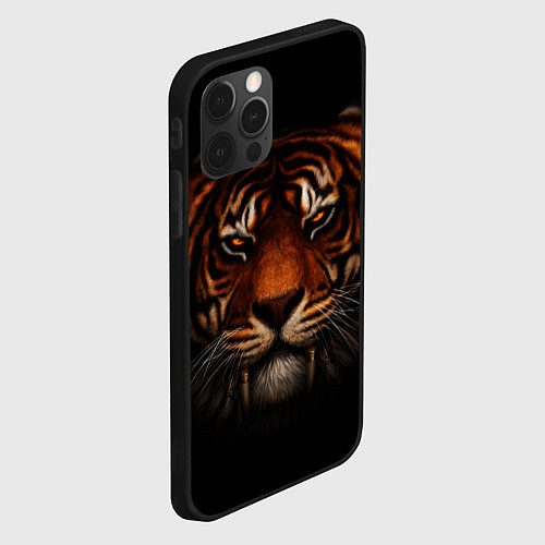 Чехол iPhone 12 Pro TIGER / 3D-Черный – фото 2