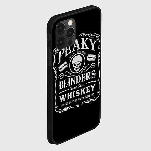 Чехол iPhone 12 Pro Острые Козырьки Whiskey / 3D-Черный – фото 2