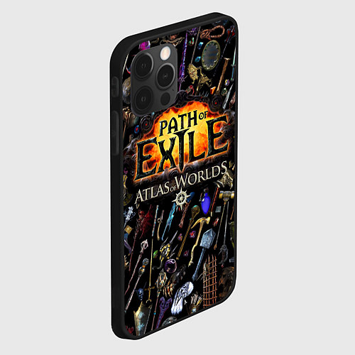 Чехол iPhone 12 Pro Path of Exile / 3D-Черный – фото 2