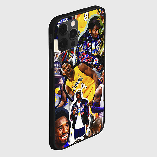 Чехол iPhone 12 Pro КОБИ БРАЙАНТ KOBE BRYANT / 3D-Черный – фото 2