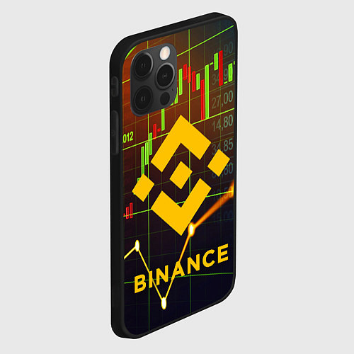 Чехол iPhone 12 Pro BINANCE БИНАНС БАНАН / 3D-Черный – фото 2