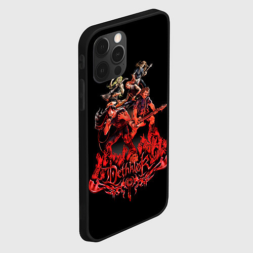 Чехол iPhone 12 Pro Dethklok concert / 3D-Черный – фото 2