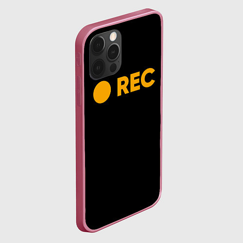 Чехол iPhone 12 Pro REC / 3D-Малиновый – фото 2