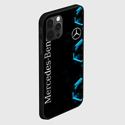 Чехол для iPhone 12 Pro Mercedes Мерседес Неон, цвет: 3D-черный — фото 2