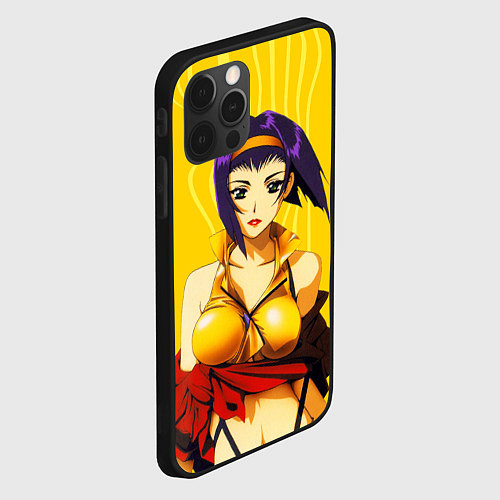 Чехол iPhone 12 Pro Cowboy Bebop Фэй Валентайн / 3D-Черный – фото 2