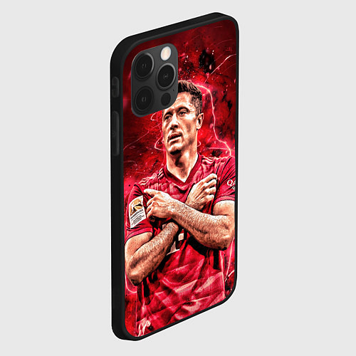 Чехол iPhone 12 Pro Левандовски Lewandowski 9 / 3D-Черный – фото 2