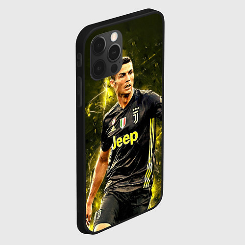 Чехол iPhone 12 Pro Cristiano Ronaldo Juventus / 3D-Черный – фото 2