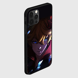 Чехол для iPhone 12 Pro ТАРТАЛЬЯ - GENSHIN IMPACT, цвет: 3D-черный — фото 2