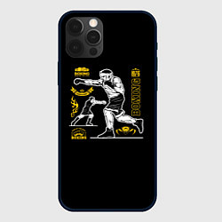 Чехол для iPhone 12 Pro BOXING, цвет: 3D-черный