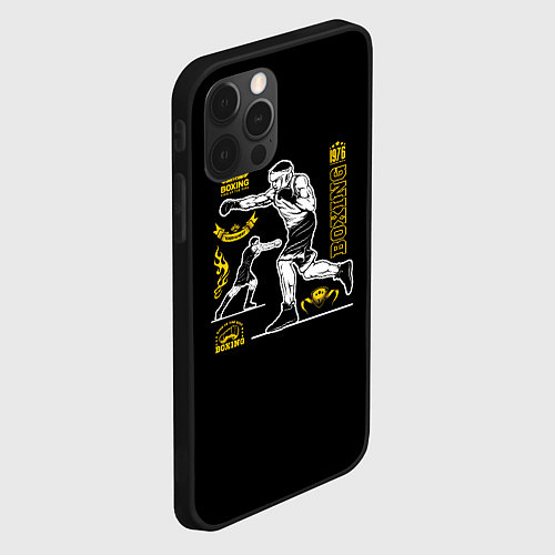 Чехол iPhone 12 Pro BOXING / 3D-Черный – фото 2