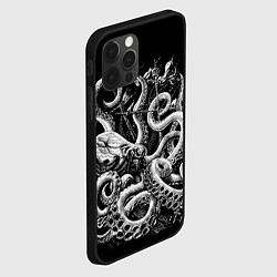 Чехол для iPhone 12 Pro Кракен Монстр, цвет: 3D-черный — фото 2