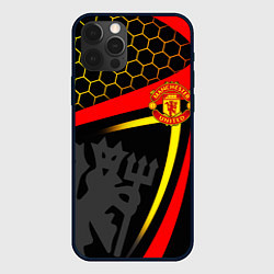 Чехол для iPhone 12 Pro МАНЧЕСТЕР MANCHESTER SPORT, цвет: 3D-черный