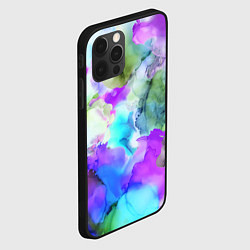 Чехол для iPhone 12 Pro Акварельная краска, цвет: 3D-черный — фото 2