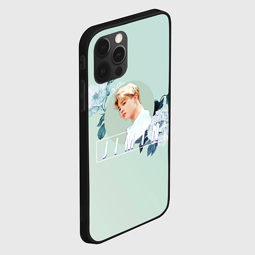 Чехол iPhone 12 Pro Чимин в цветах / 3D-Черный – фото 2