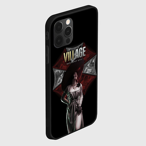 Чехол iPhone 12 Pro Resident Evil Lady Dimitrescu / 3D-Черный – фото 2