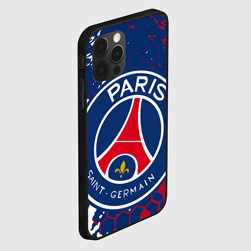 Чехол iPhone 12 Pro ФК ПСЖ FC PSG PARIS SG / 3D-Черный – фото 2