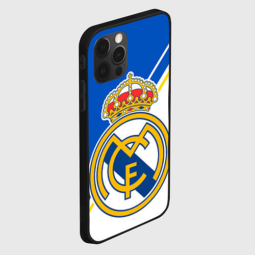 Чехол iPhone 12 Pro REAL MADRID РЕАЛ МАДРИД / 3D-Черный – фото 2